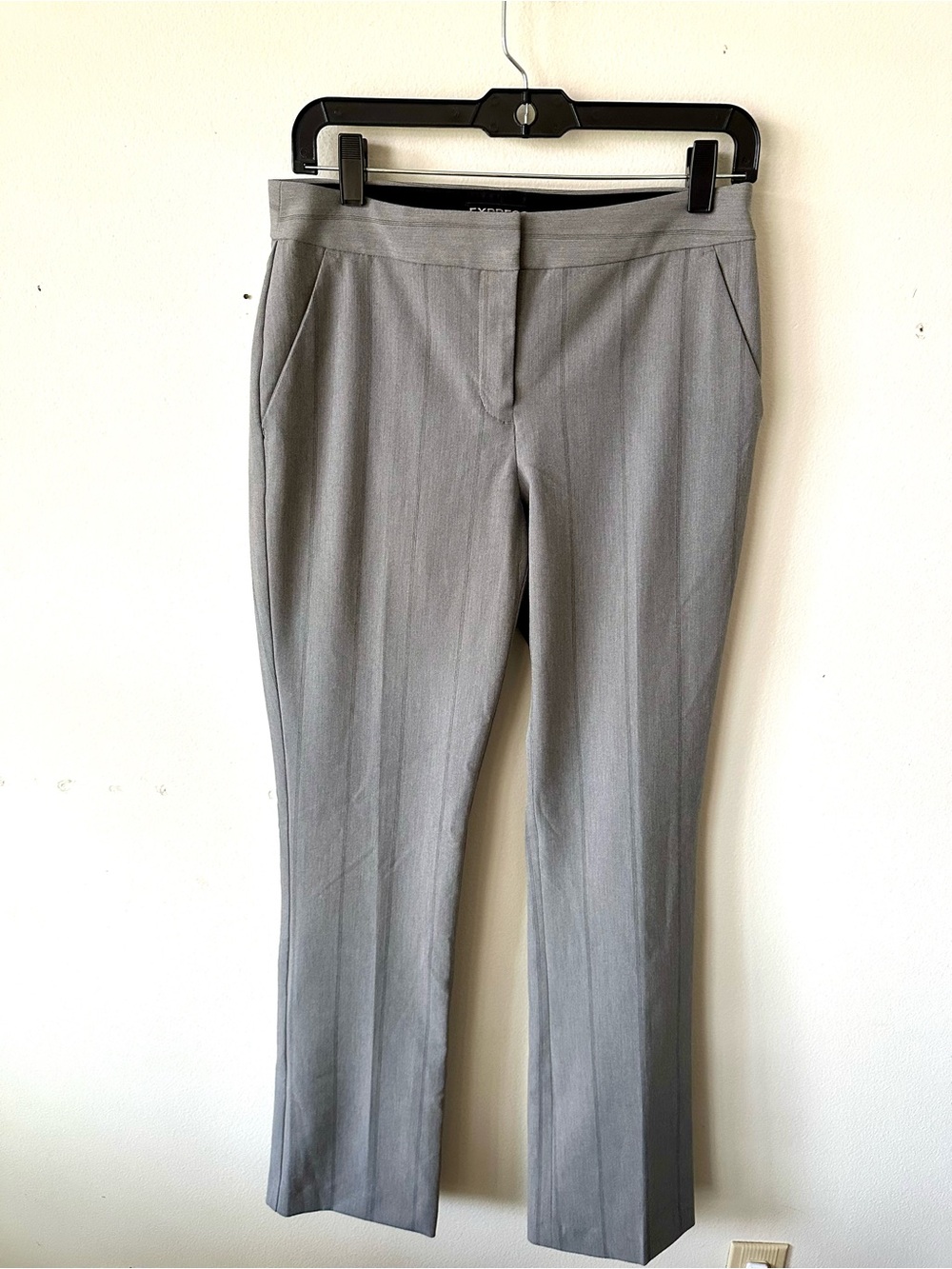 Express Columnist Women's Dress Pants - Neutral Gray